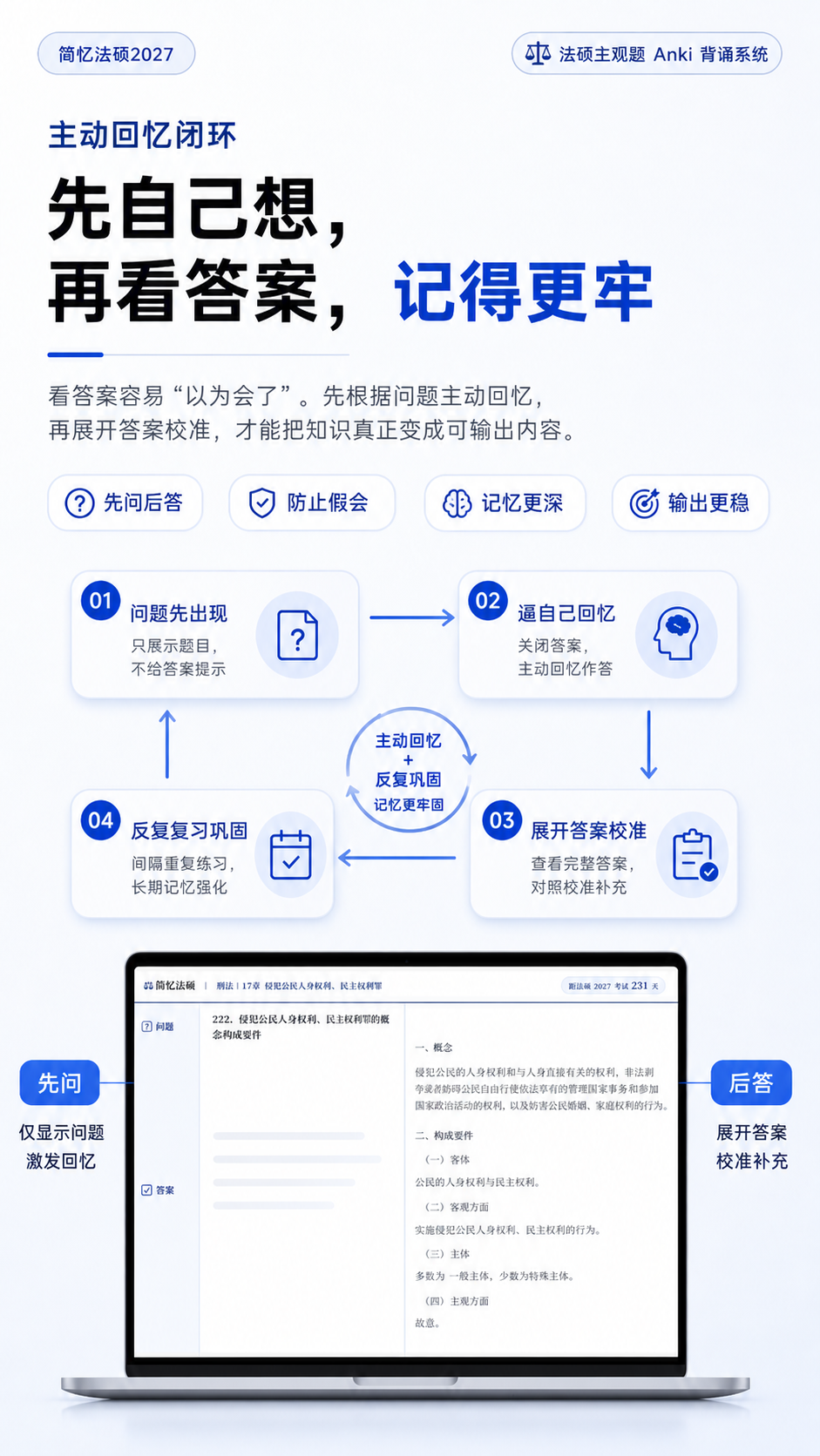 先自己想，再看答案，记得更牢